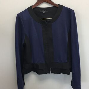 Sandro | Sandro Studio Peplum Zip Up Jacket | L